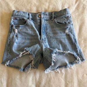 Abercrombie High Rise Denim Shorts